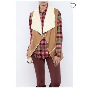 Onetheland | Vegan Suede Boho Vest Size Small